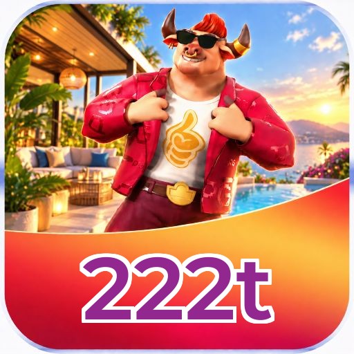 Interface da plataforma 222t mostrando slots populares e bônus de boas-vindas